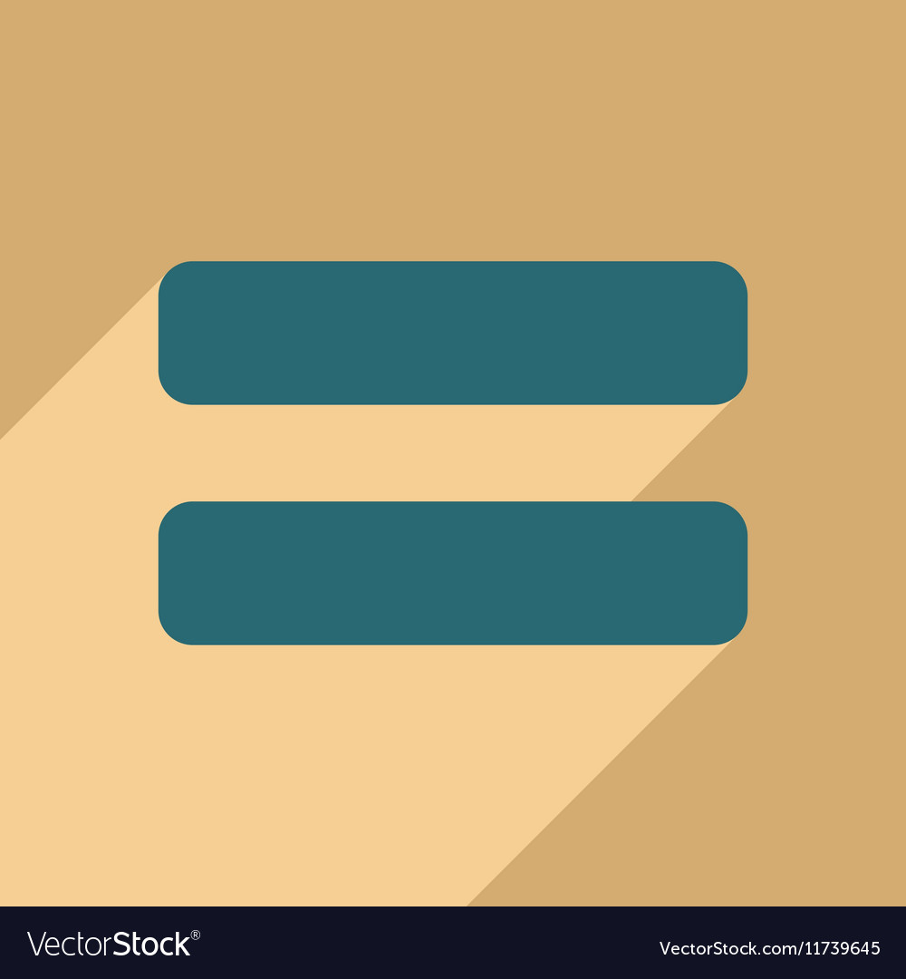 Flat with shadow icon and mobile application