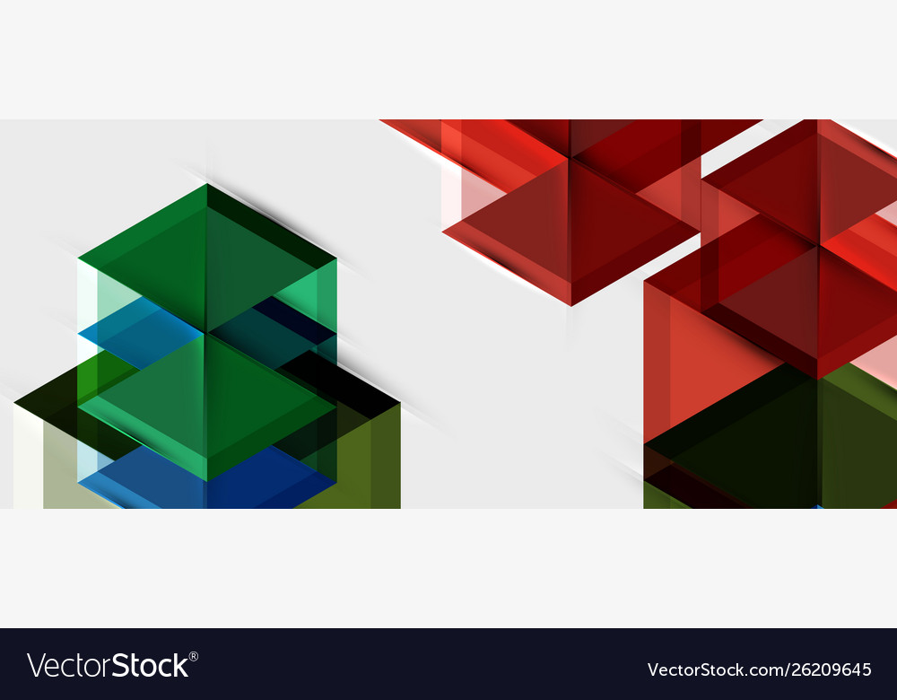 Geometric triangle and hexagon abstract background