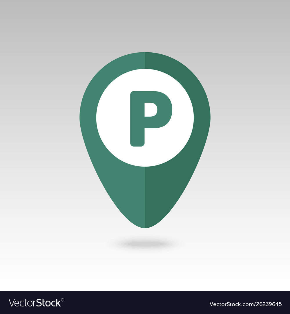 Parking pin map icon pointer markers