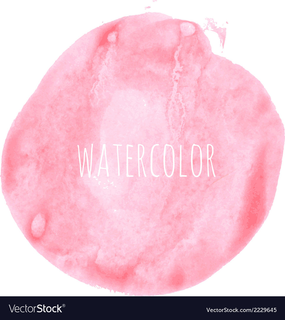 Pink Watercolor Blob Royalty Free Vector Image