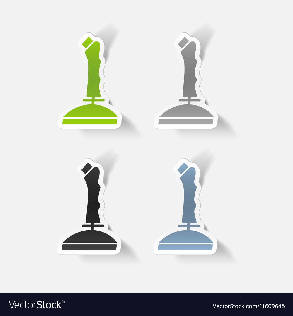 Realistic design element joystick