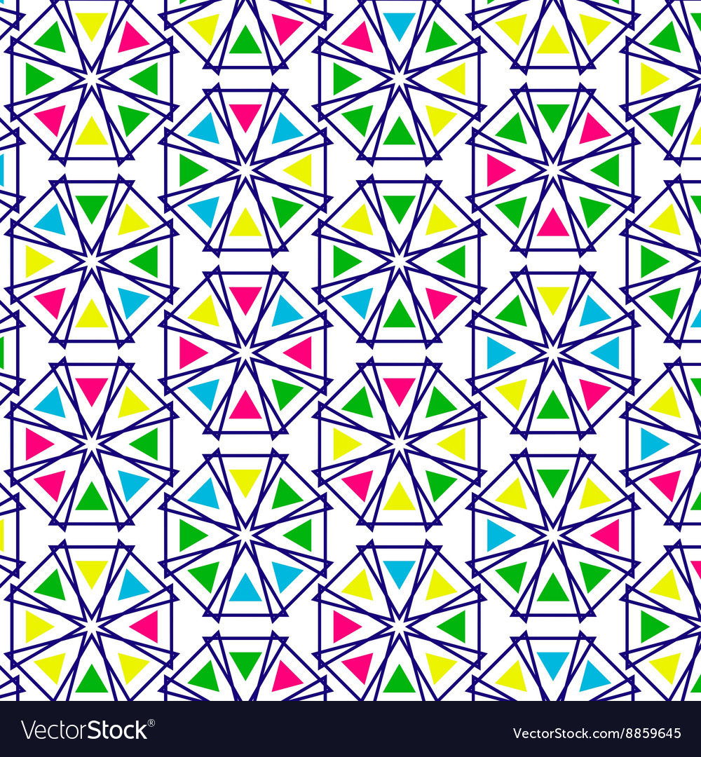 Retro pattern of geometric shapes