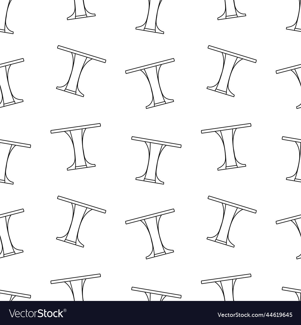Small bar table pattern vector image Small bar table pattern