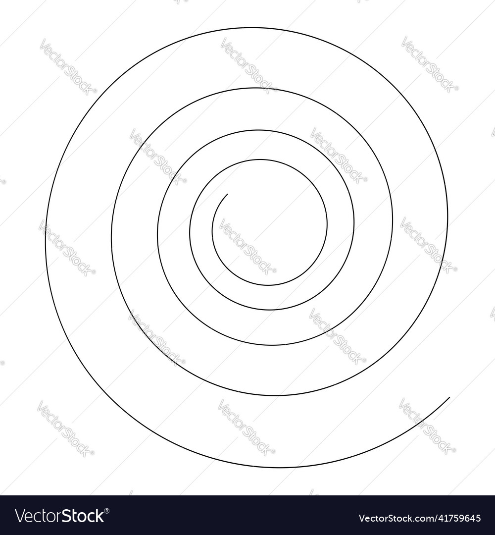 Spirals swirl twirl design element vector image Spirals swirl twirl design element