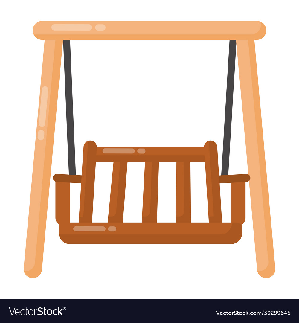 Swing chair Royalty Free Vector Image - VectorStock