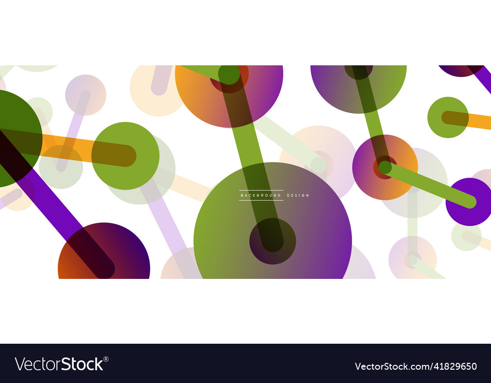 Abstract background round dots connected by lines