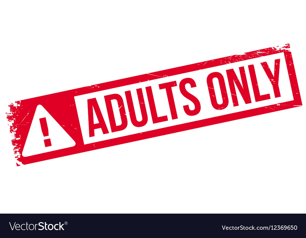 Adults only rubber stamp