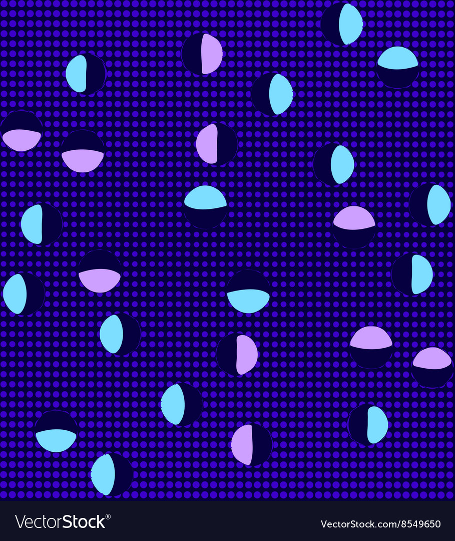 Blue halftone pattern with circles