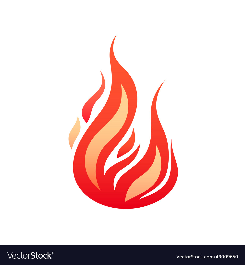 Fire flame logo design element