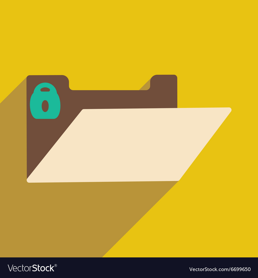 Flat with shadow icon and mobile application file