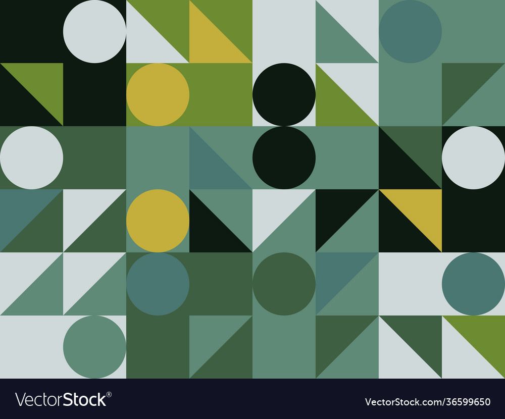 Geometric abstract elements design vector image Geometric abstract elements design
