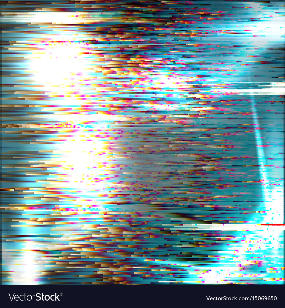 glitched computer screen