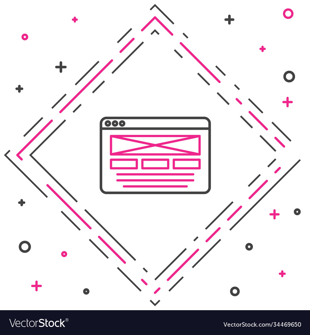 Line ui or ux design icon isolated on white