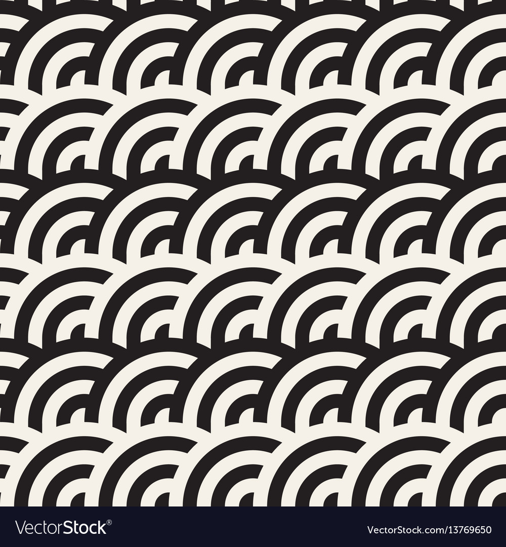 Monochrome Geometric Stripe Pattern