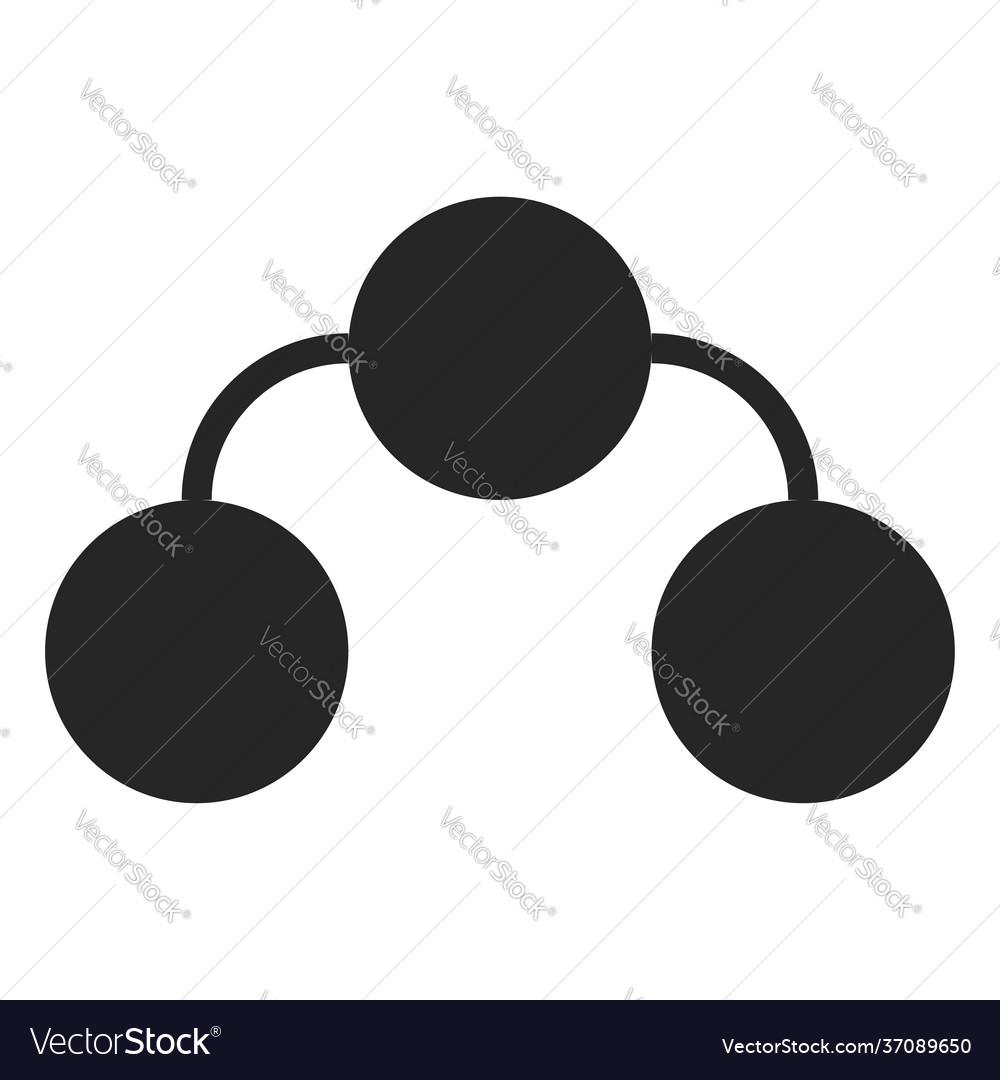 Nodes circles with connections interconnected