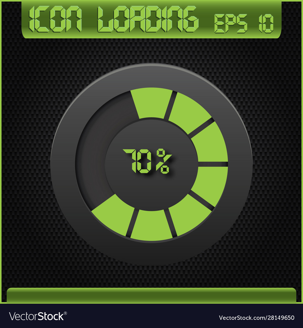 Progress loading icons Vector Image Progress loading icons