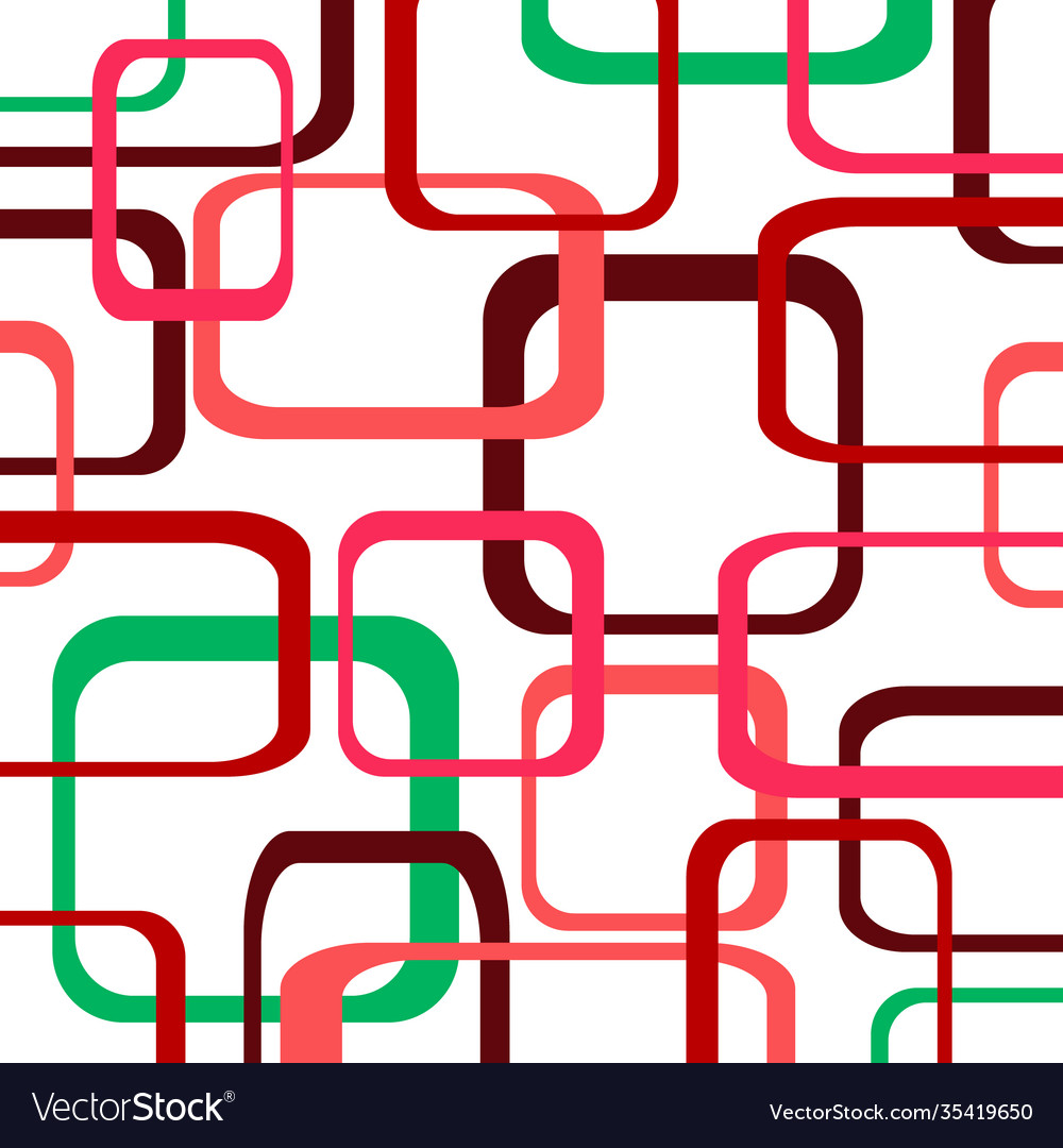 Retro color pattern background with squares vector image Retro color pattern background with squares