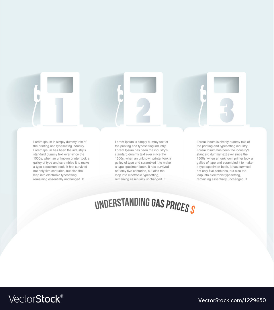 Set Of Banners With Jerrycan Gas Pump On White Vector Image