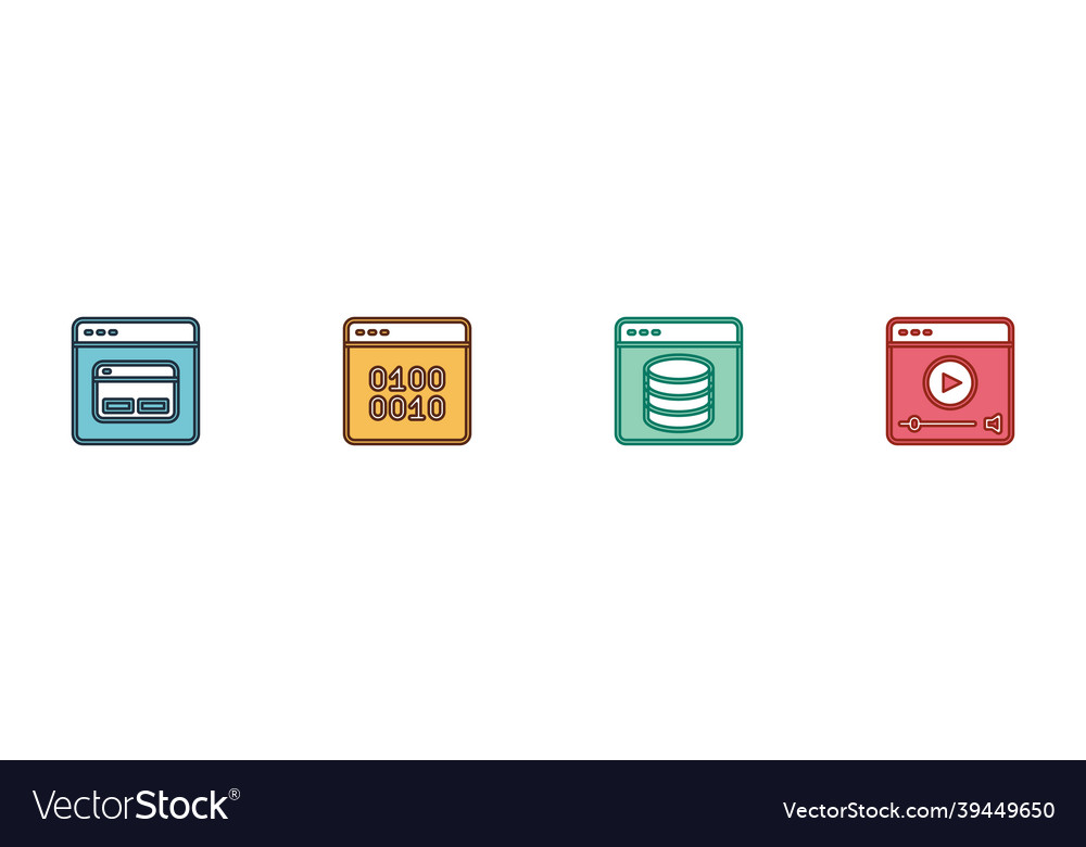 Suchmaschine binärer Code Server Daten Web vector image Suchmaschine binärer Code Server Daten Web