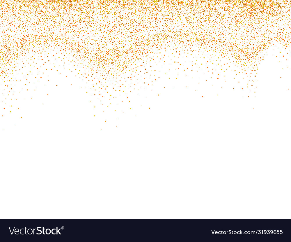 Abstraktes Muster zufällig fallende goldene Punkte vector image Abstraktes Muster zufällig fallende goldene Punkte