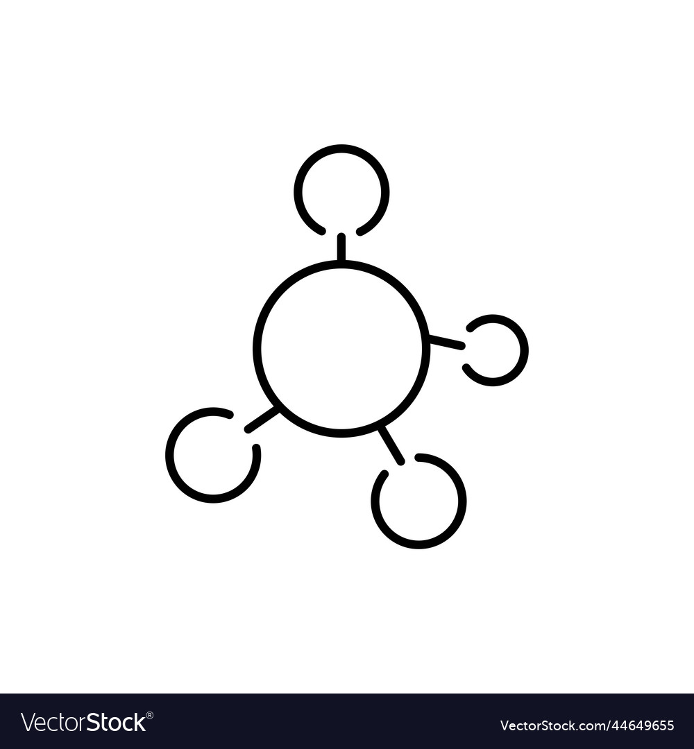 Carbone formule color line icon pictogram for web Vector Image Carbone formule color line icon pictogram for web