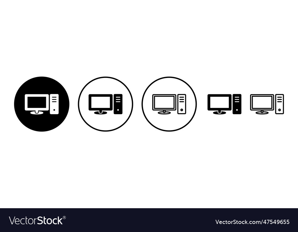 Computer icon monitor