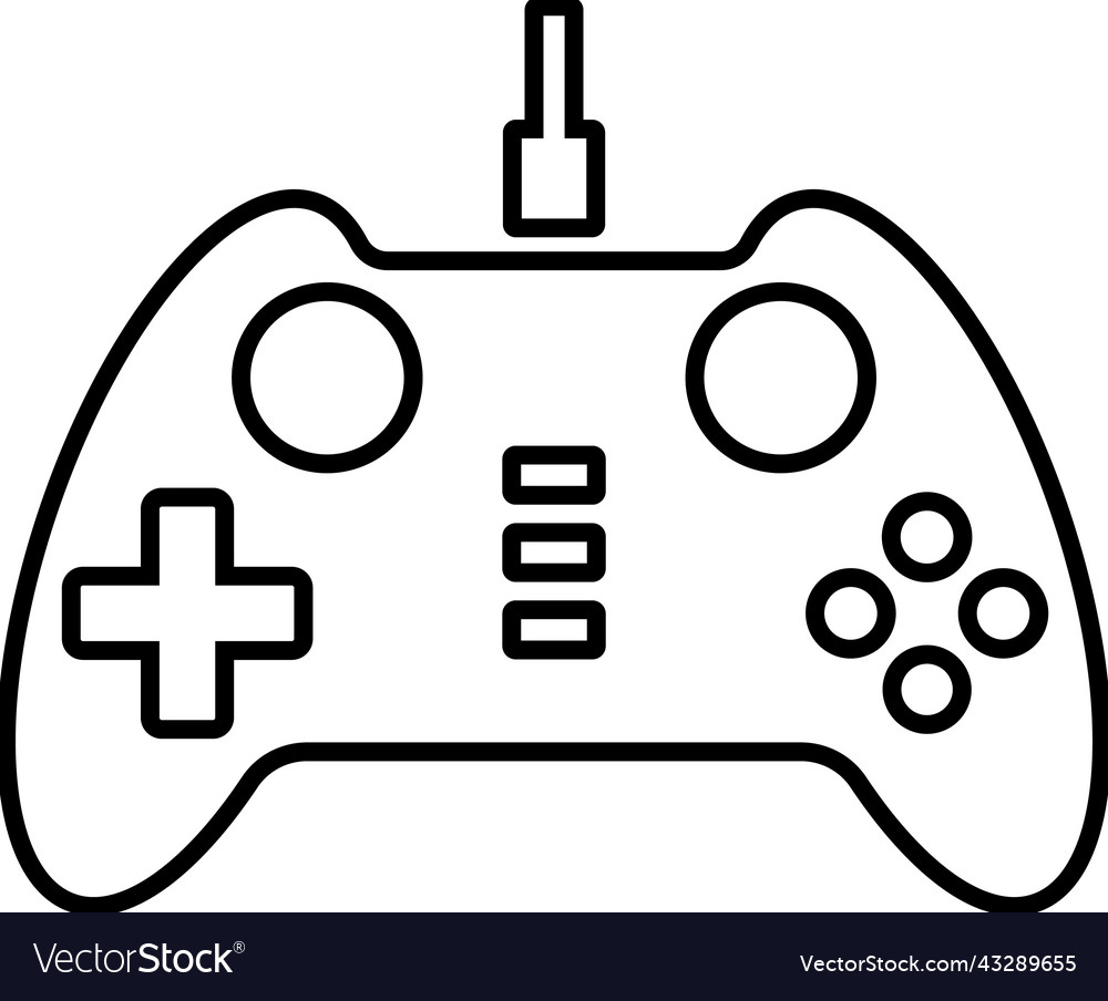 Controller Gamepad Joypad Linie Symbol Umriss