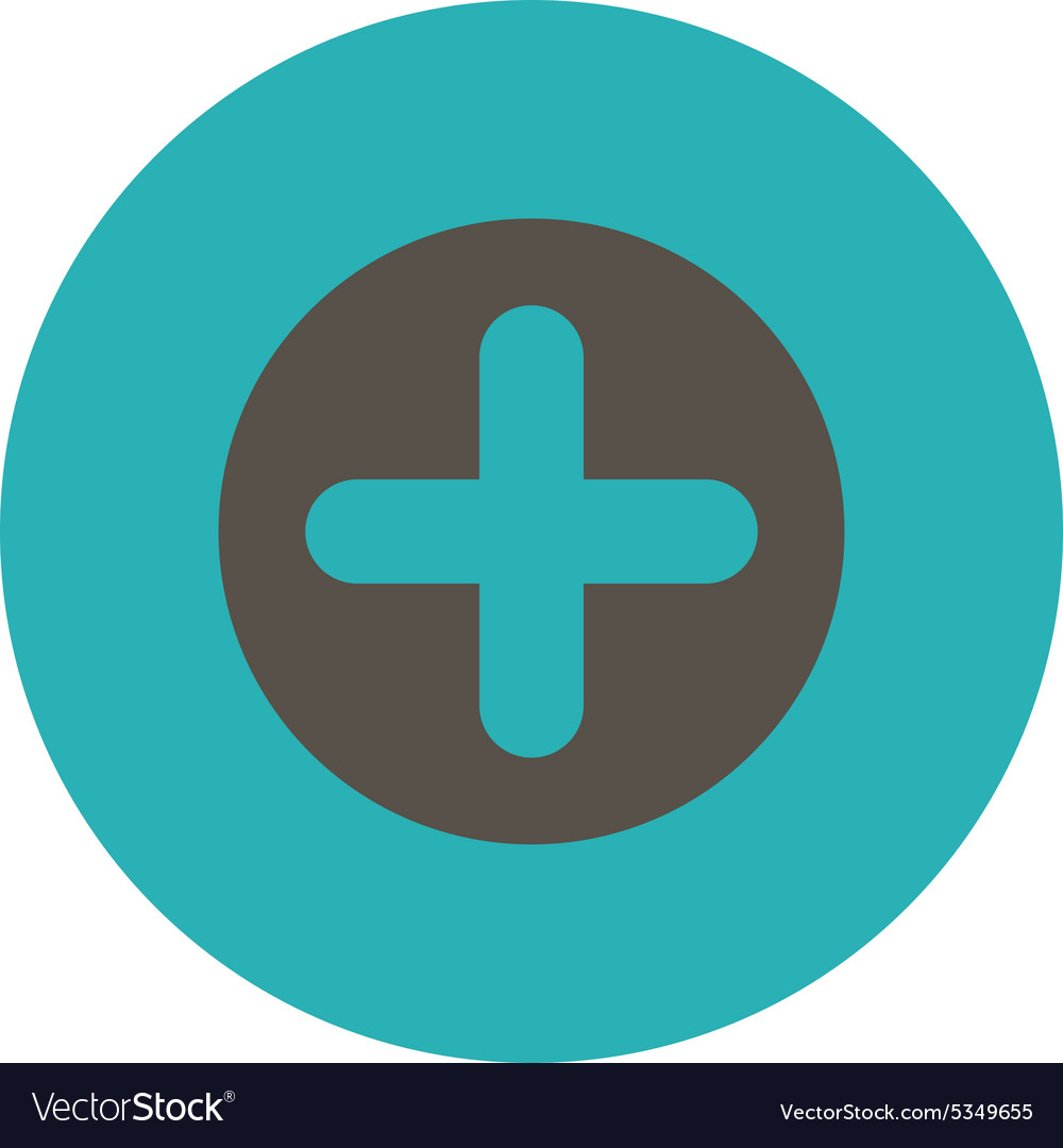 Create flat grey and cyan colors round button