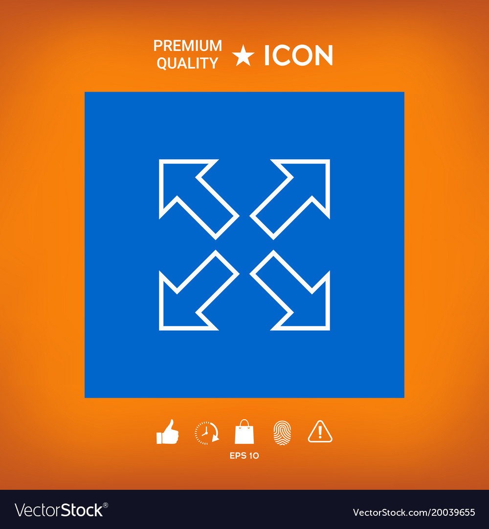 Extend resize line icon