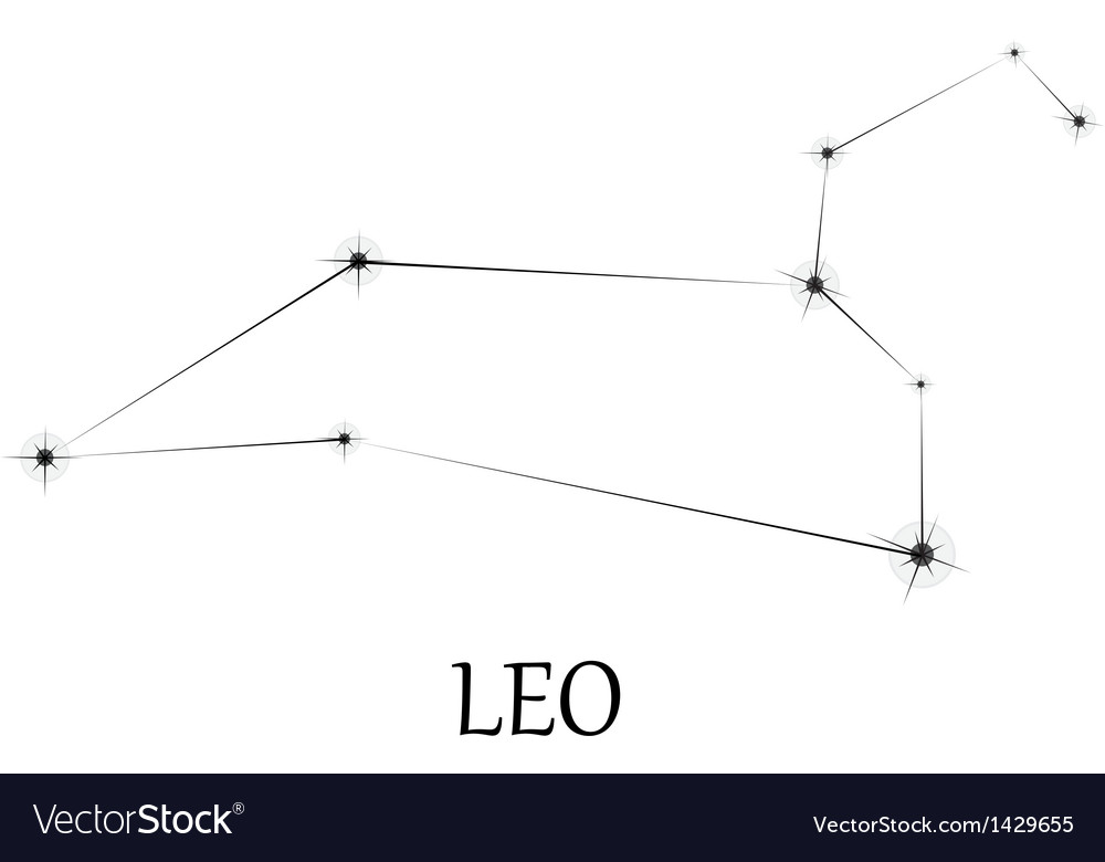 Leo zodiac sign Royalty Free Vector Image - VectorStock