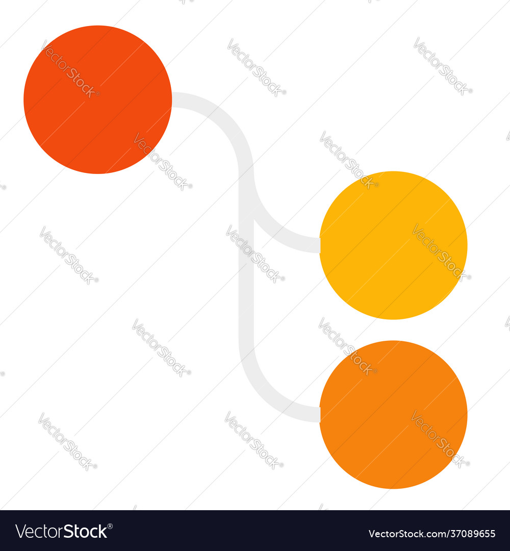 Nodes circles with connections interconnected vector image Nodes circles with connections interconnected