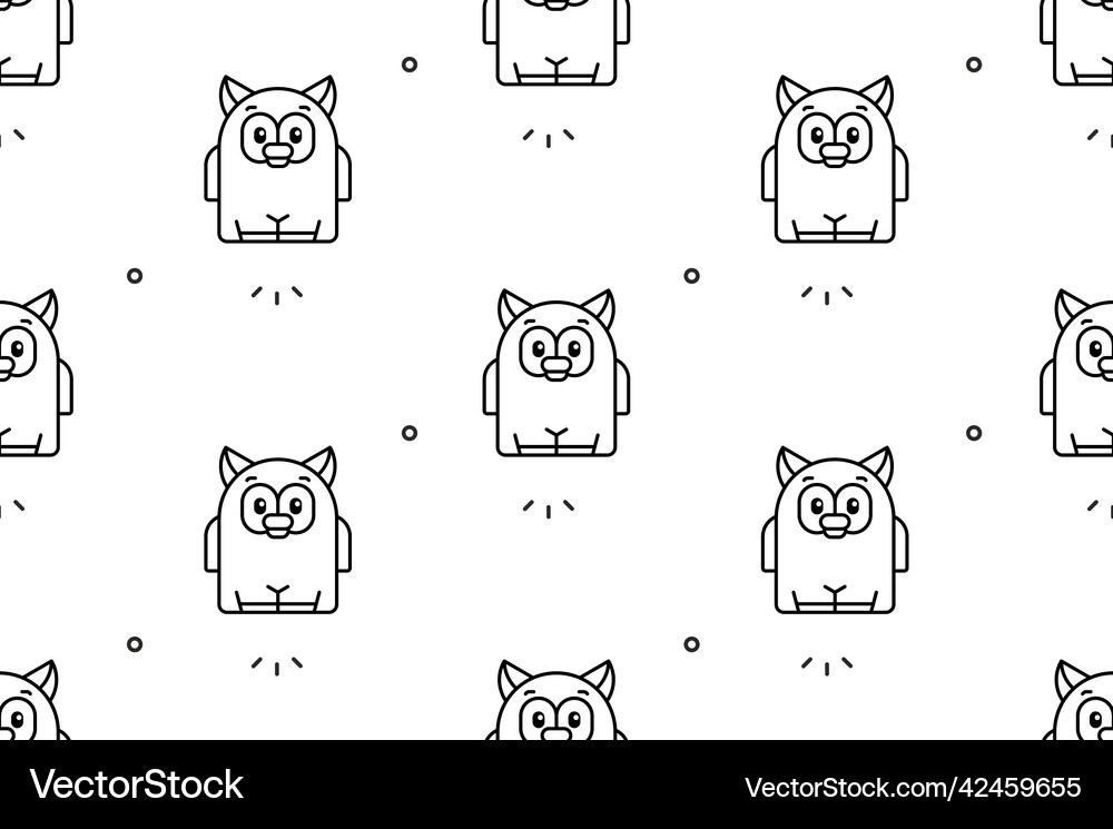 Seamless pattern with owls Royalty Free Vector Image
