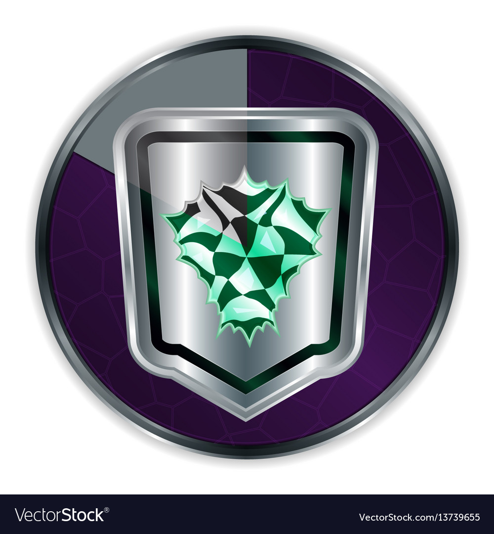 Shield in progress frame Vector Image Shield in progress frame