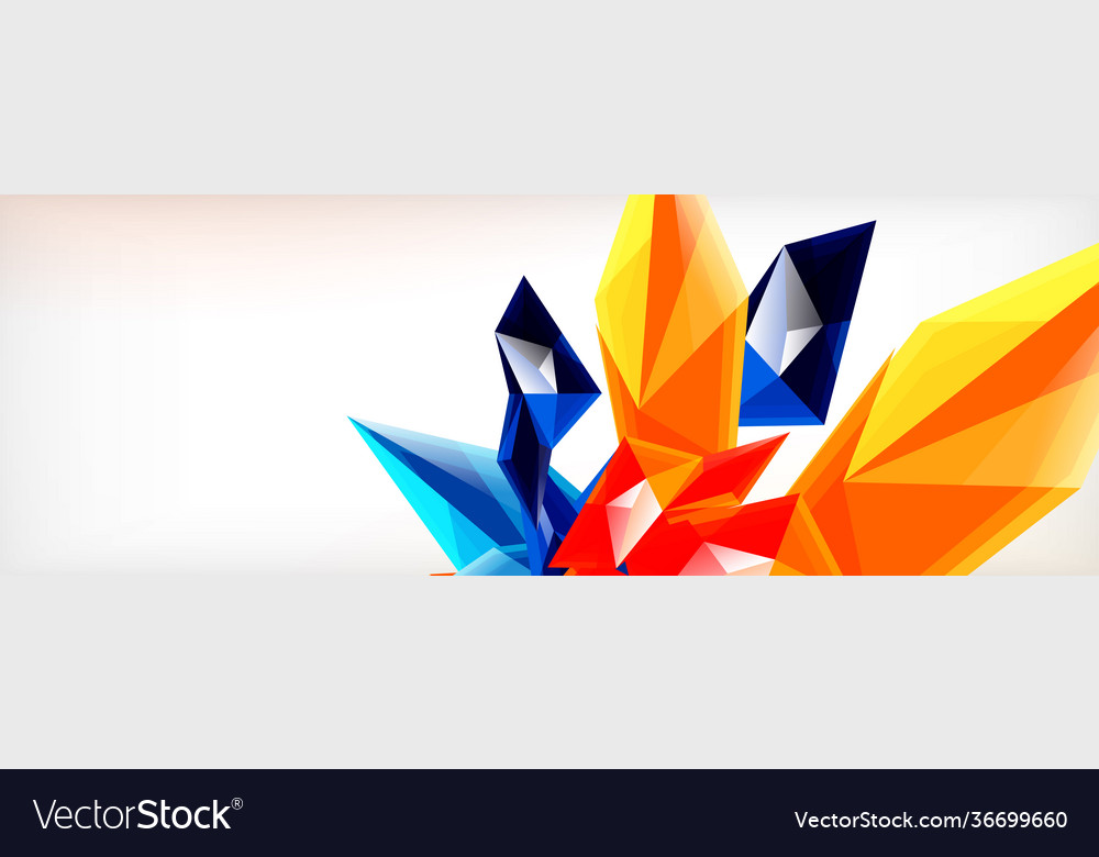 3d triangles and pyramids abstract Vector Image 3d triangles and pyramids abstract