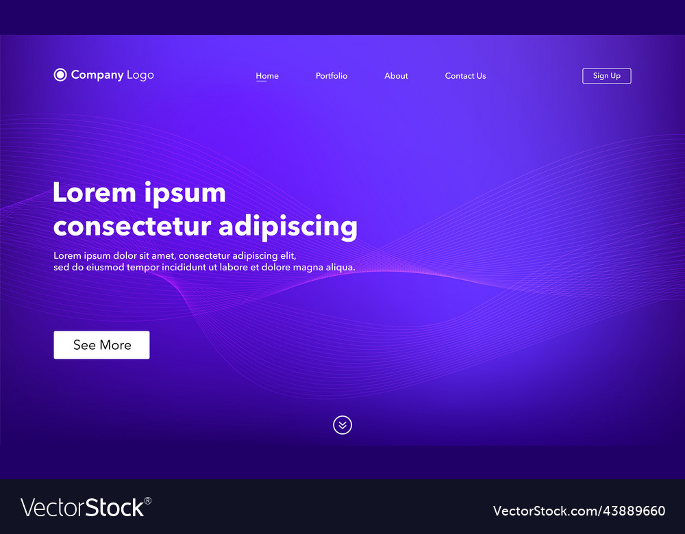 Abstract background website landing page template Vector Image Abstract background website landing page template