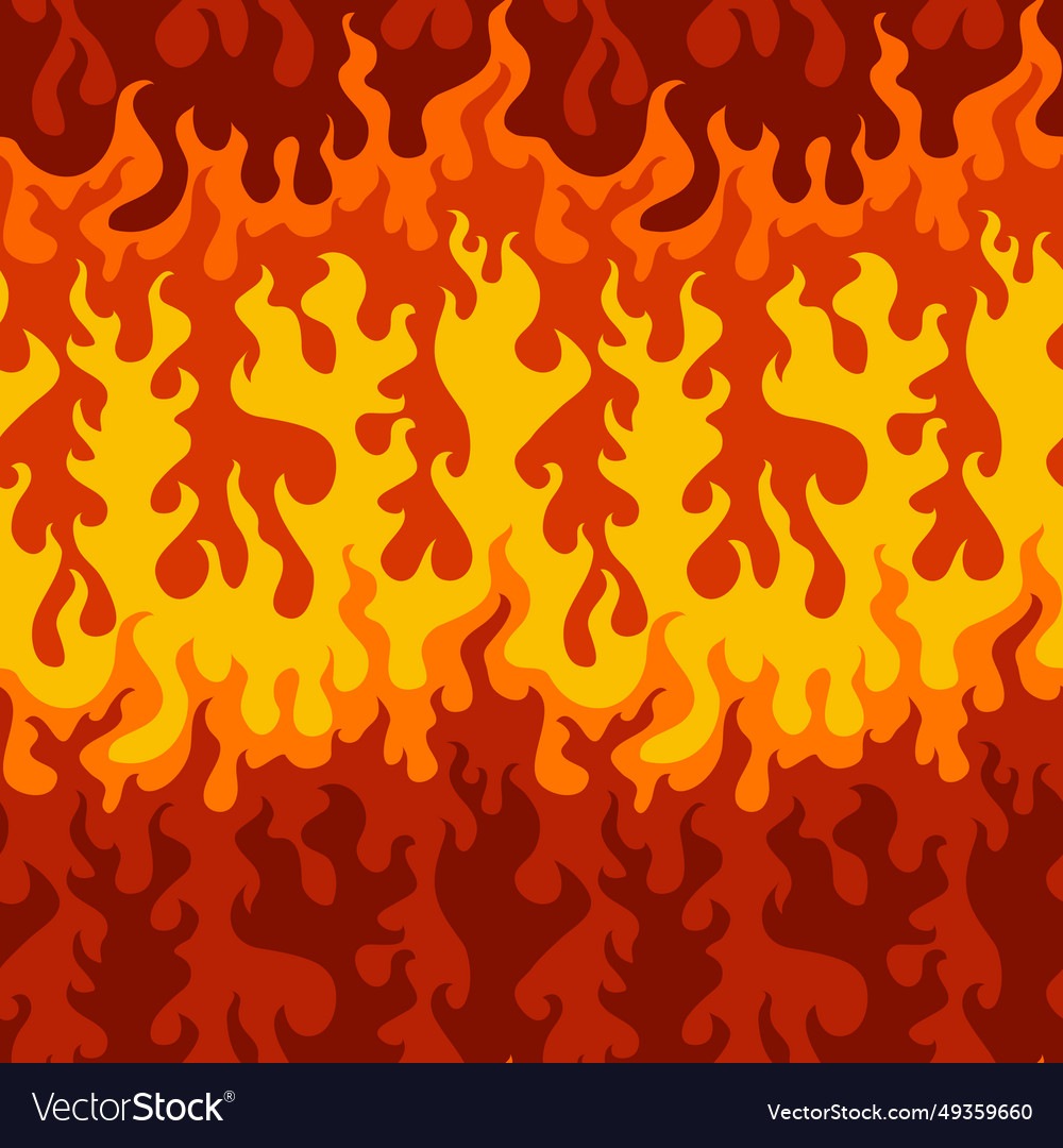 Abstract flame seamless pattern Royalty Free Vector Image