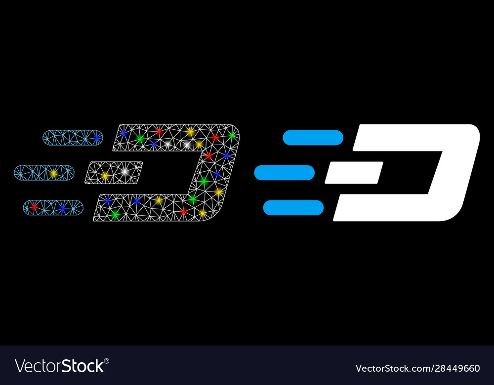 Flare mesh network fast send dash icon with