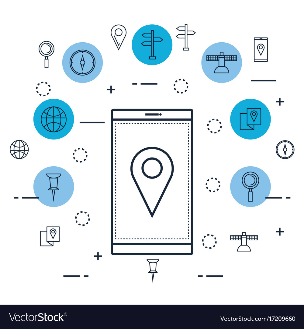 Gps navigation app icons