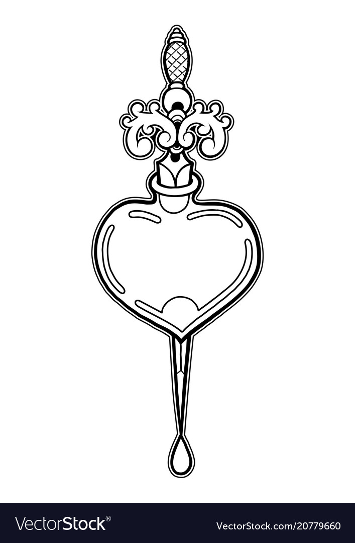 Knife In Heart Drawing