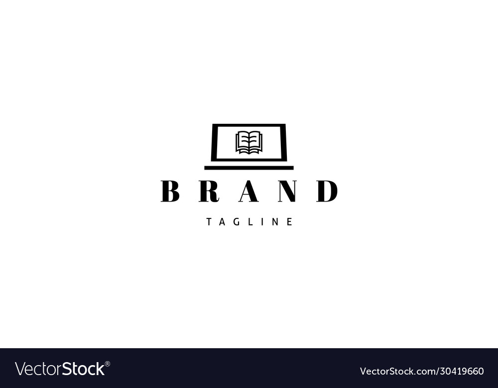 Logo on which an abstract image open vector image Logo on which an abstract image open