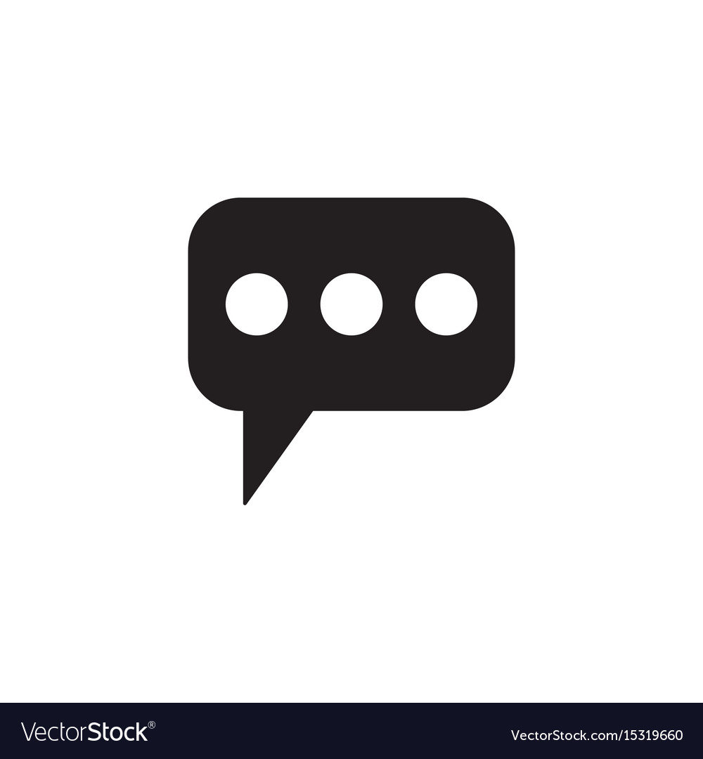 Message and speech bubbles solid icon modern sign