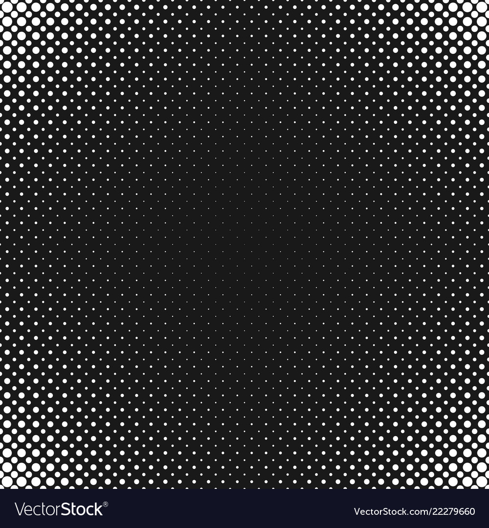 Monochrome abstract halftone circle pattern