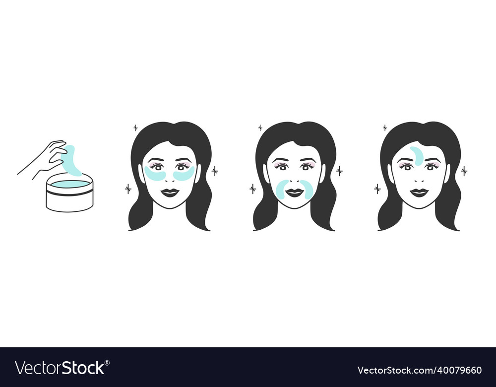 Patches for the face options and order of use Vector Image Patches for the face options and order of use