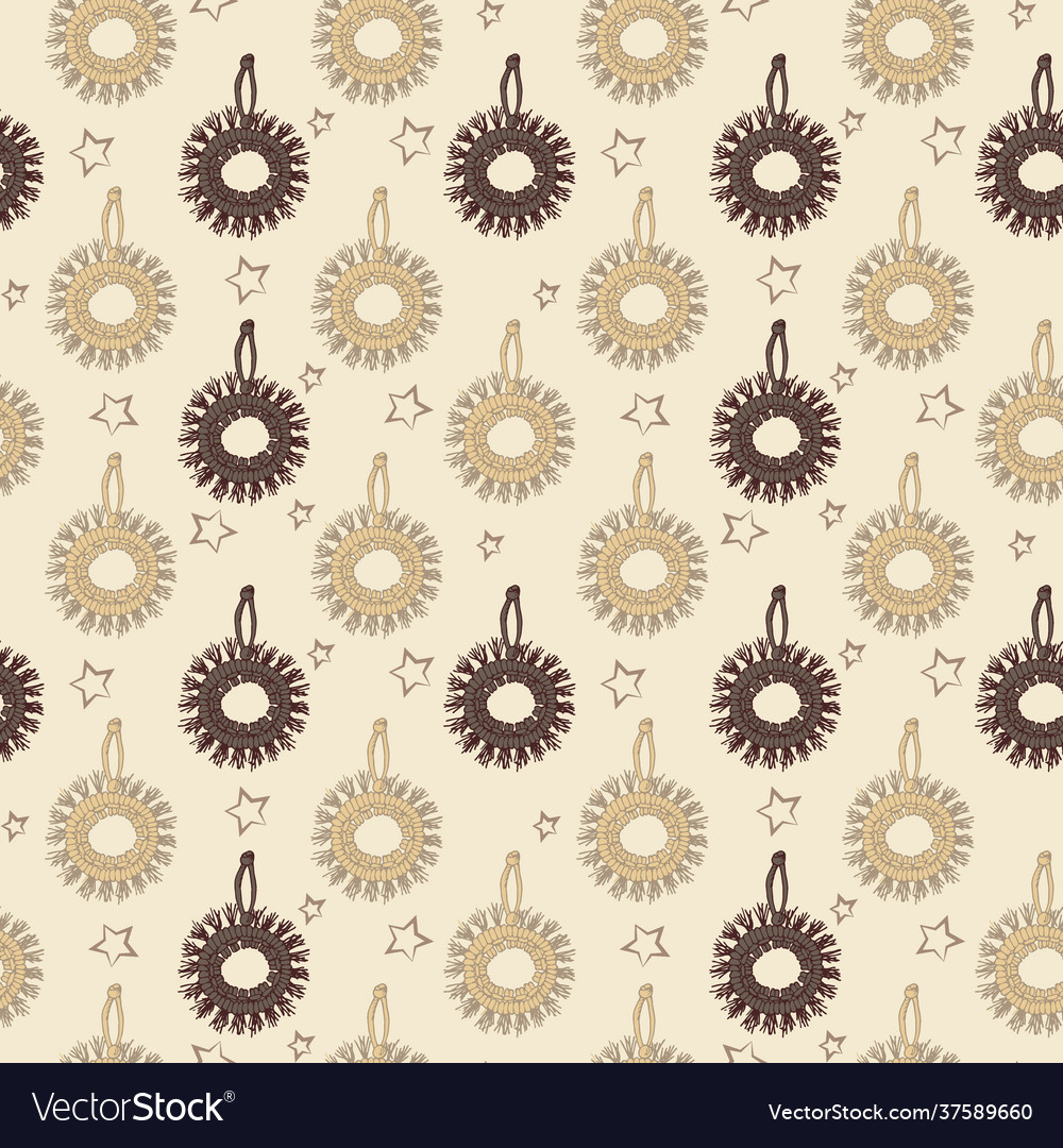 Seamless pattern from doodle elements weaving vector image Seamless pattern from doodle elements weaving