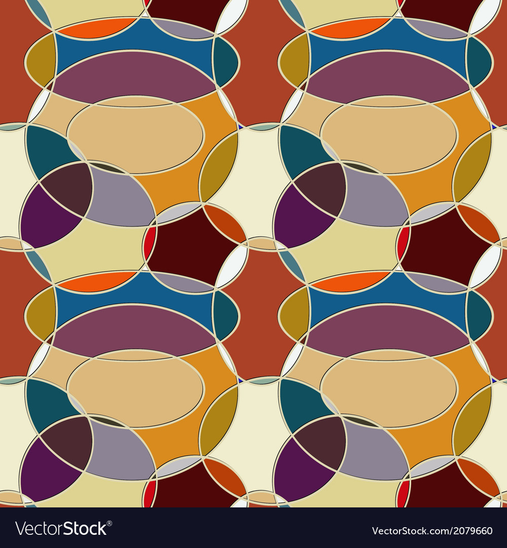 Seamless pattern of circular items