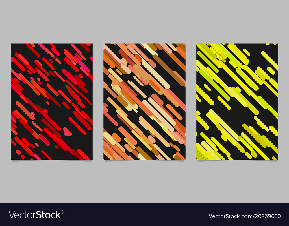 Seamless rounded diagonal stripe pattern brochure