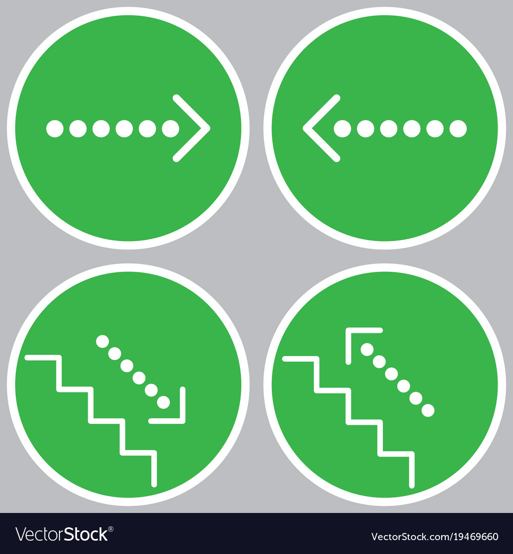 Set of icons with pointers