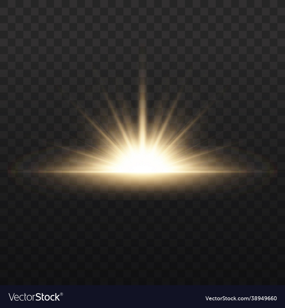 Star explosion yellow glow lights sun rays