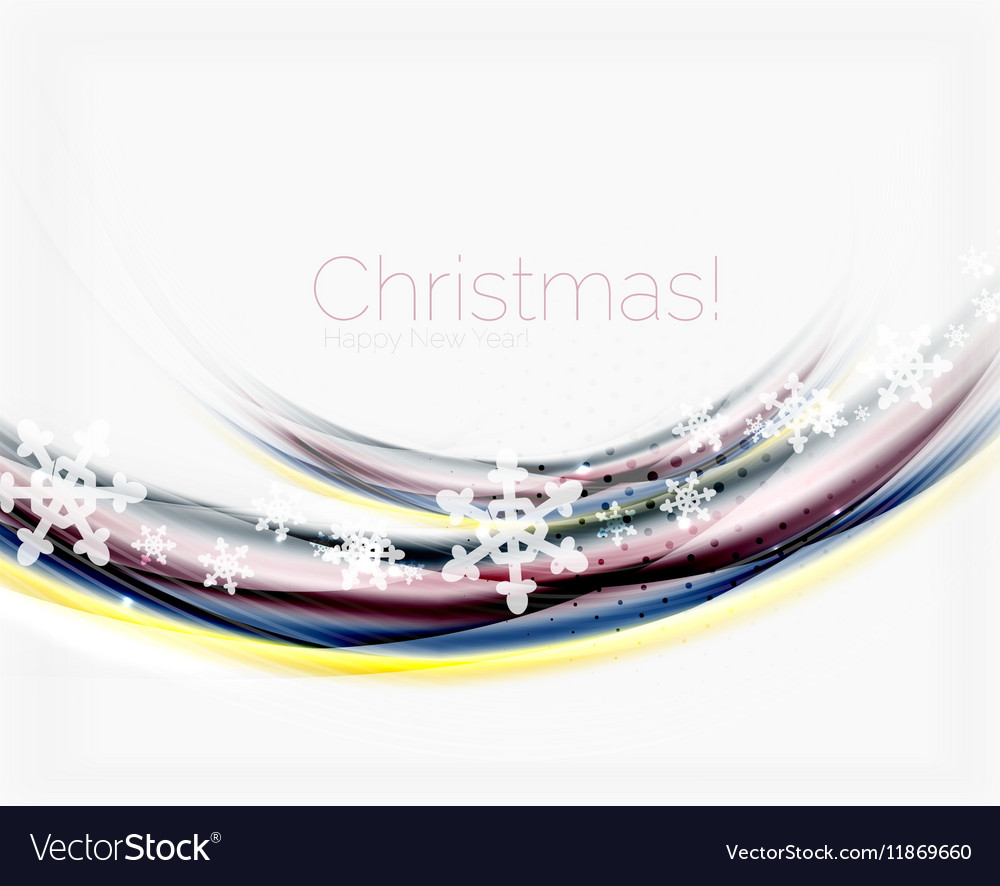 Wave with snow background Royalty Free Vector Image