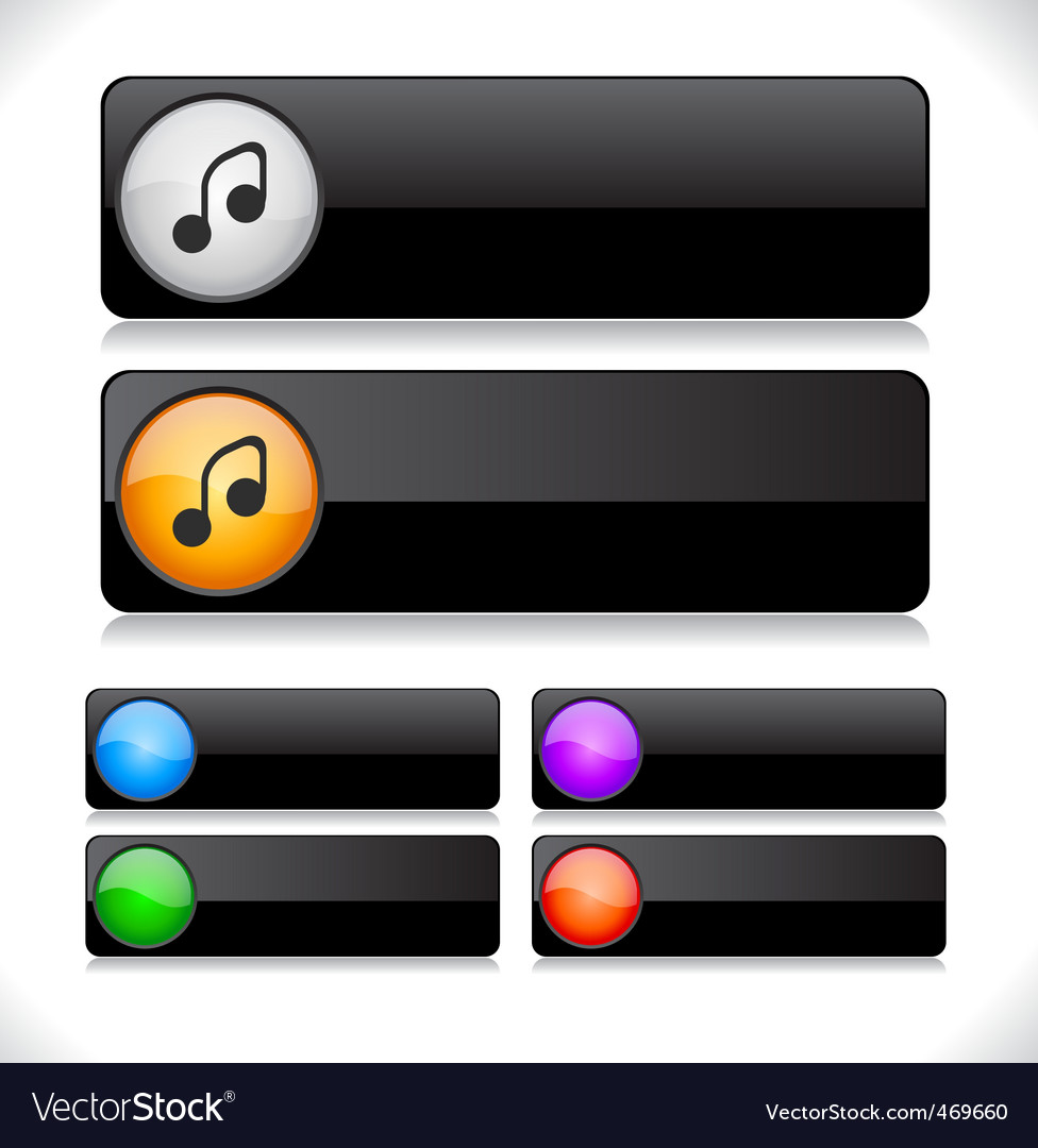 Website template buttons